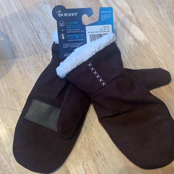 NEW  Isotoner Women's SmartDRI Touchscreen Mittens - Picture 3 of 3